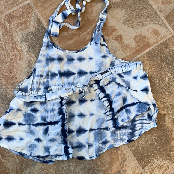 Billabong M halter crop top blue shite - Picture 7 of 12